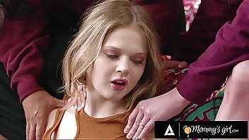 MOMMY'S GIRL - Petite Blonde Coco Lovelock Fucks Her Overly Invested Stepmoms In Her New Dorm Room