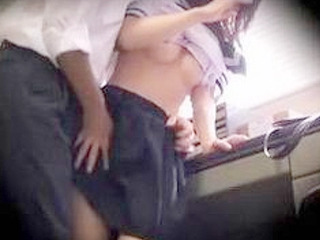 Japanese Schoolgirl Gets Blackmailed for Her Nippon Virginity