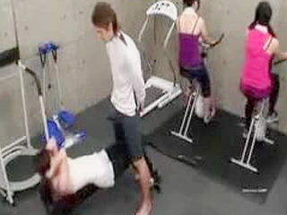 Japanese Trainer Gym Session - With Nippon Sex and Fuck Frenzy in Motion