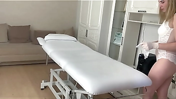 Sexy milf in white stockings shaves a thick dick and afterward gets cleaned up in sexy lingerie